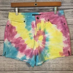 Tie-Dye Shorts 💙💛💗